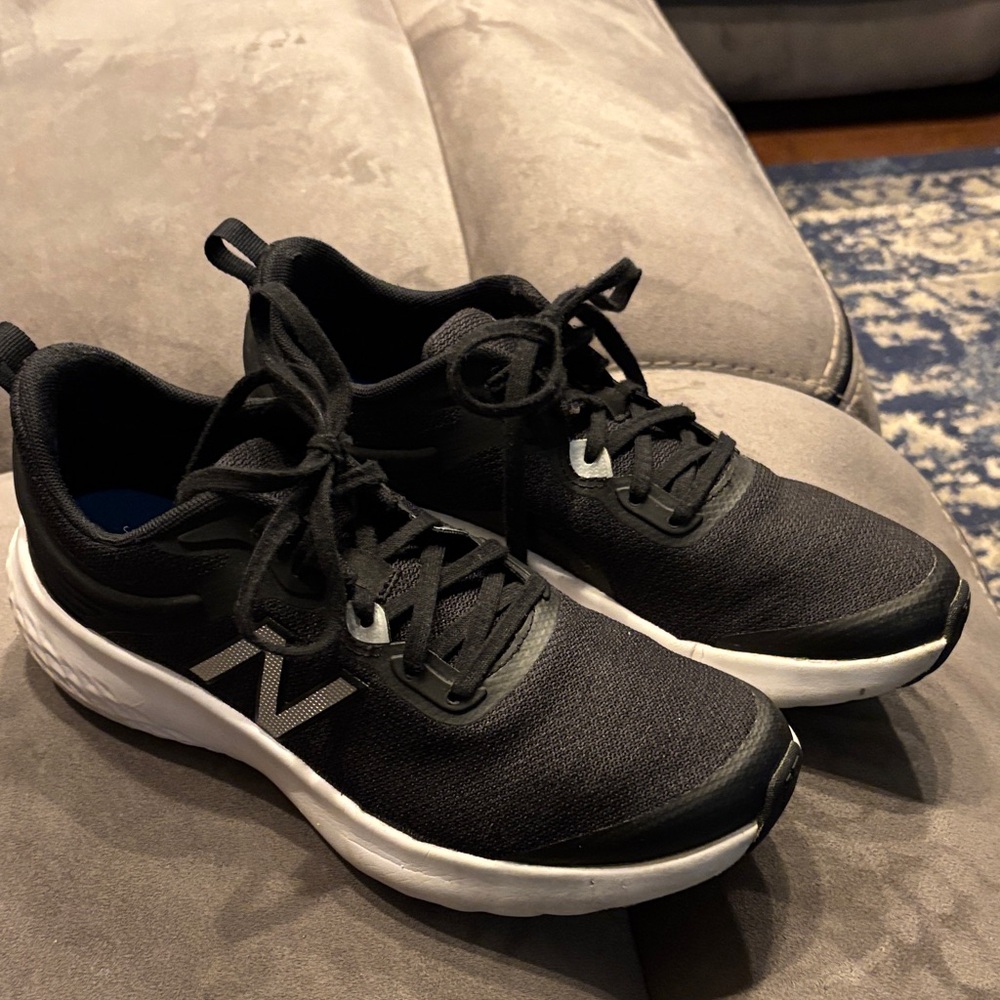 New Balance Black and White Women's Athletic Sneakers